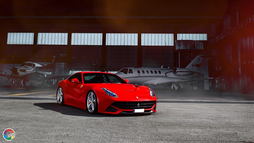 Ferrari F12 Photoshop Bildbearbeitung